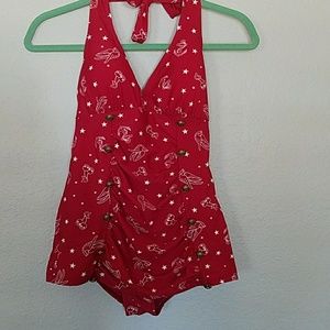 Red Bathing suit